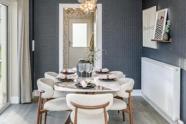 4 bedroom home for sale | dining area to utility room | cala homes