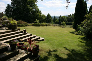 The garden and view