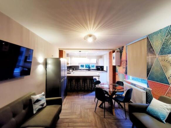 Modern open-plan living with stylish furniture...