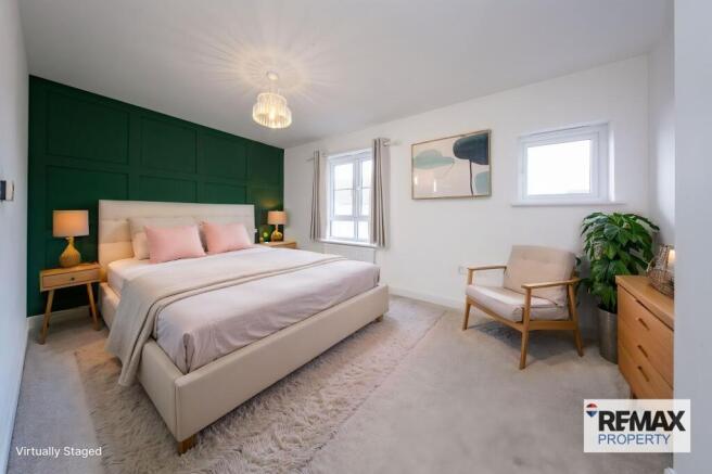 Virtually Staged Bedroom 1