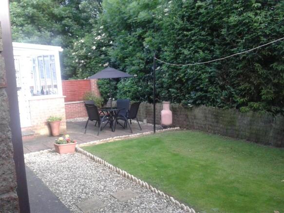 REAR GARDEN WITH LAW