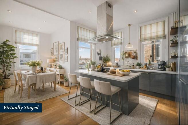 3-bed flat on Honeybourne Road, West Hampstead, NW6, £750,000