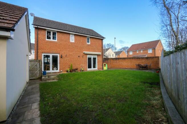 Rear of property