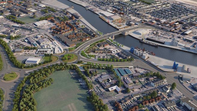 Proposed third river crossing