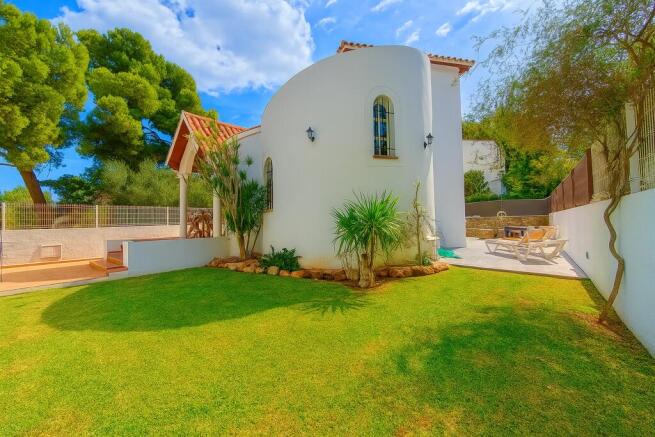 Garden view towards the house