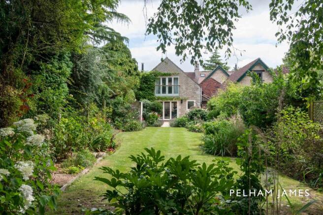 Garden and rear aspect, Stone Cottage, Clipsham, Rutland
