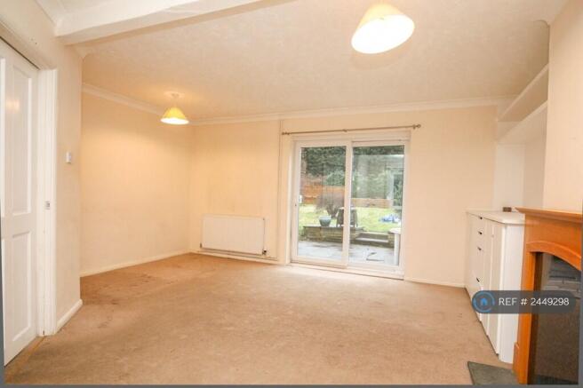 Living Room With Patio Doors To Back Garden