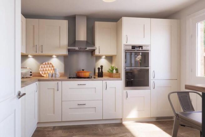 2 sided kitchen with lots of storage