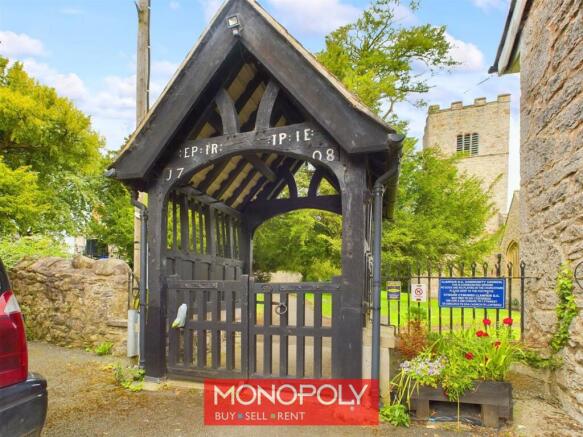 Church Gate near the rear of the property