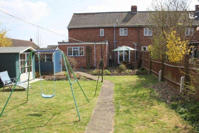 Rear of property