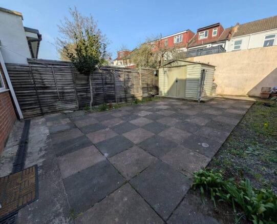 Private rear garden