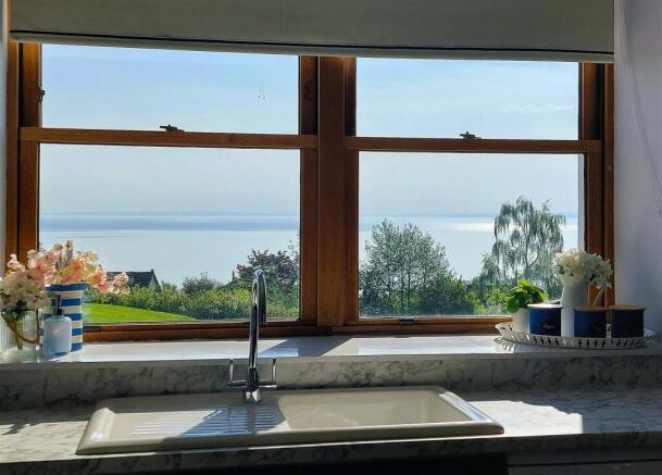 Kitchen sink view