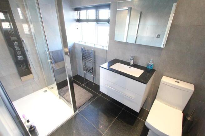 Refitted shower room to rear