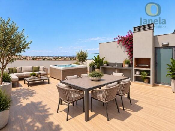 Terrace with sea view, jacuzzi