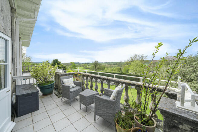 Balcony with a vi...