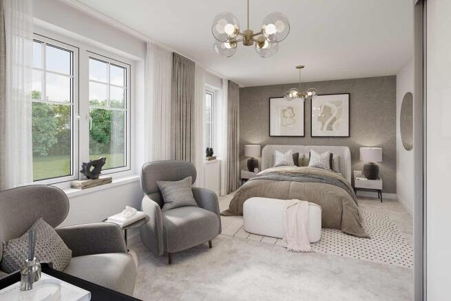 A spacious bedroom to relax and unwind