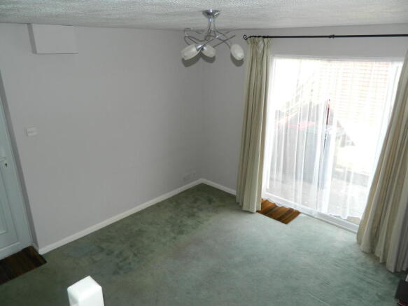 patio doors leading to rear garden