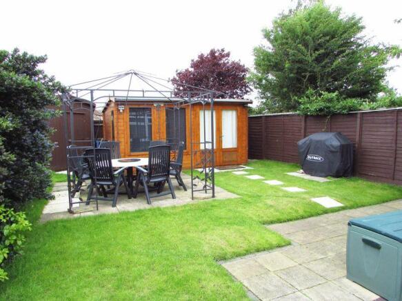 Patio and cabin