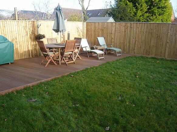 DECKING AREA REAR