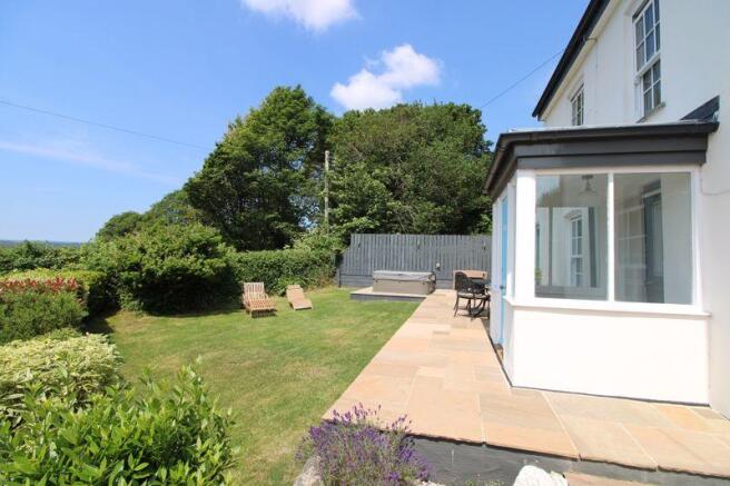 Sun terrace and front lawn