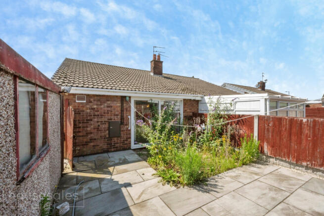 Rear of property