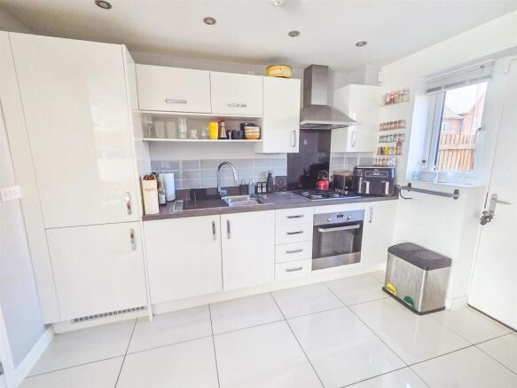 open plan kitchen area