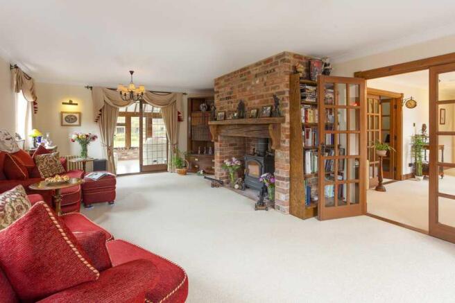 Living room with Inglenook
