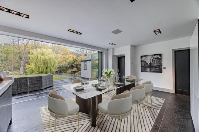 Virtually staged Dining Area