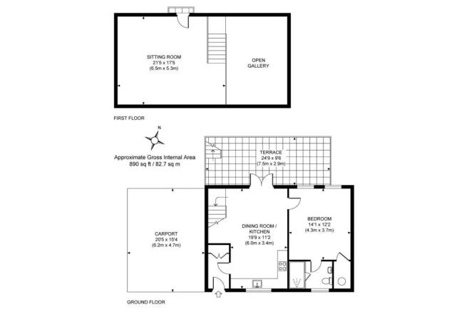 house. estate agency Amberley Little Barn Floor Pl
