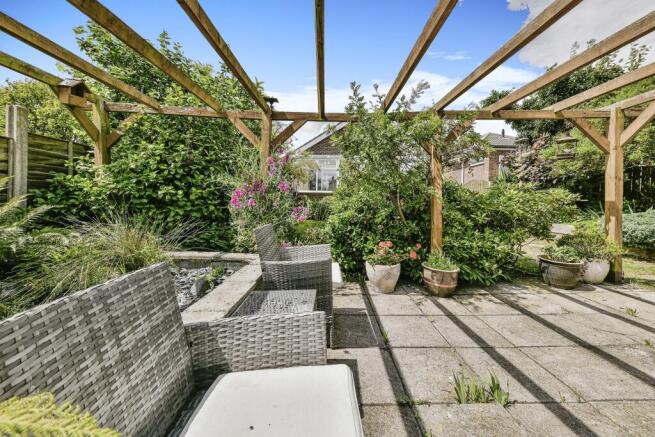 Rear garden patio