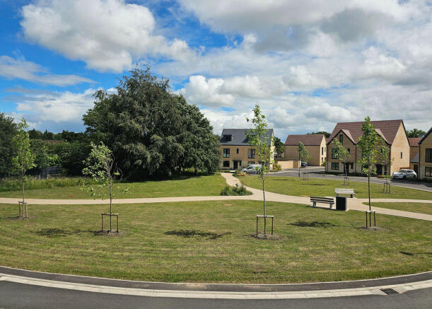 Adjacent green space