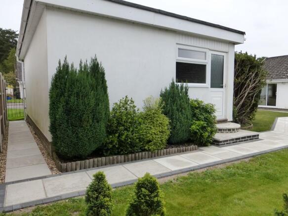 rear of garage