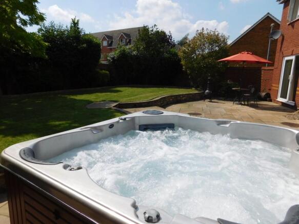 Hot tub on the Patio