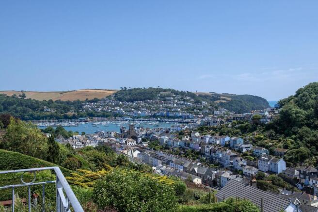 View from Balcony, 6 Thurlestone Gardens, Dartmouth