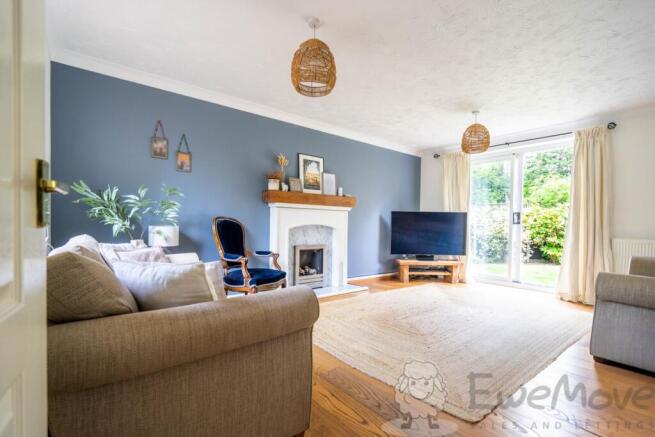 Living Room with Patio Doors into the Garden