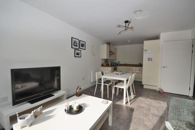 Open plan kitchen and living room