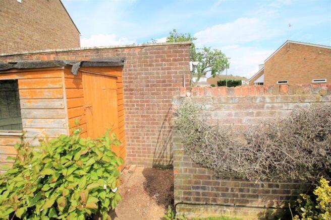 Shed and side access to garage