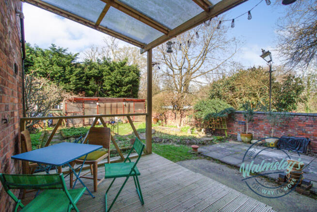 View from decked rear terrace
