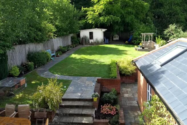 130ft South facing garden