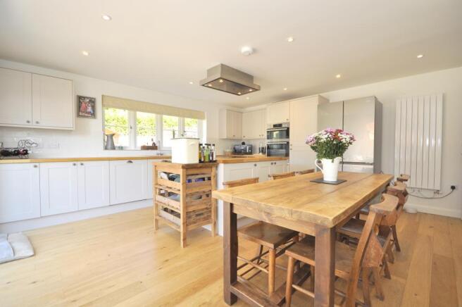 Large contemporary kitchen /dining room