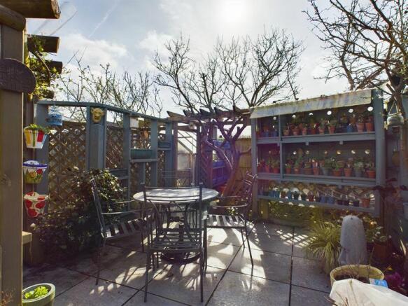 Garden seating area