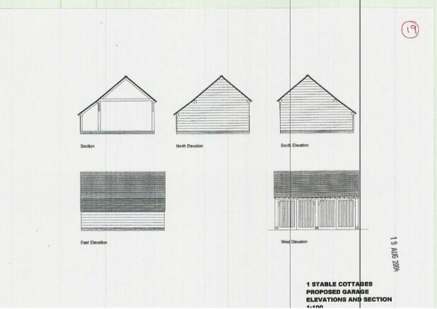 Proposed double garage