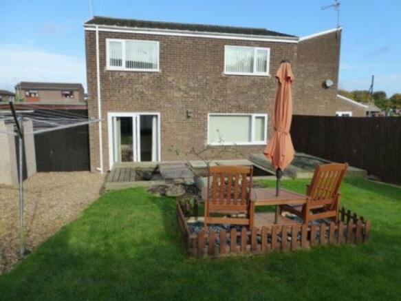 Rear of property