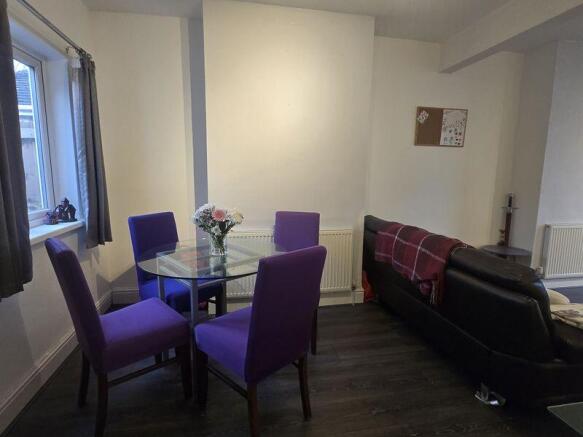 Side view dining area