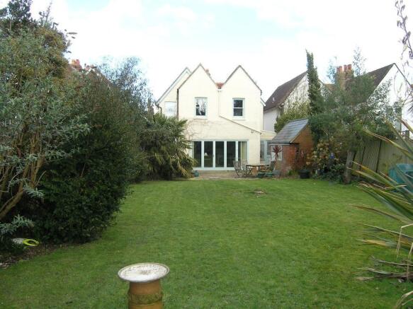 Rear view of house