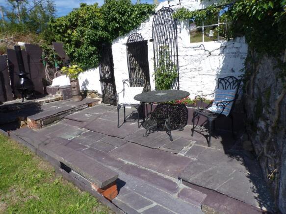 Paved patio area
