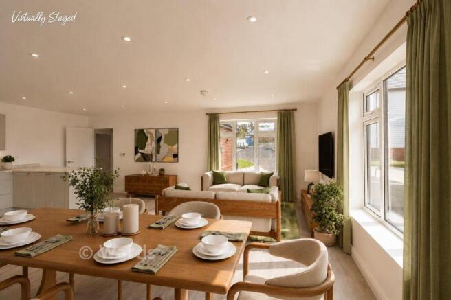 Staged Lounge Kitchen Diner