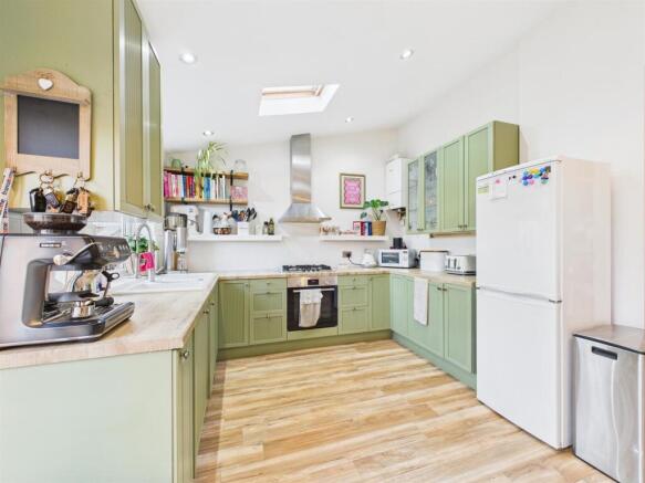 Kitchen with Vaulted Ceiling