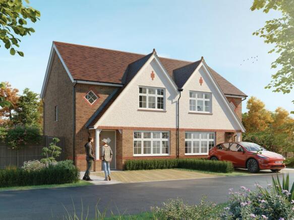 External CGI in render of the Letchworth, a 3 bedroom house