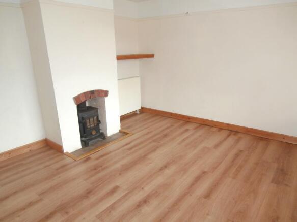 Sitting room with wood burner